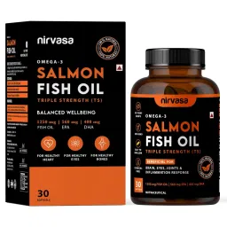 Nirvasa Omega 3 Salmon Fish Oil (Triple Strength) Capsules-picture-18