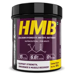 HealthyHey Sports HMB Calcium Hydroxyl Methyl Butyrate Powder - Lemon Flavour - 100g-image-3