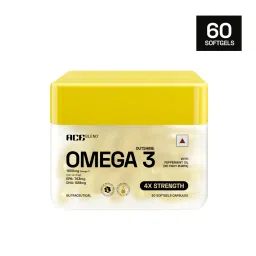 Ace Blend Outshine Omega 3 Fish Oil Capsules | 1650 Mg Fatty Acids | 2 capsules for Quadruple Strength with 743mg EPA 528 mg DHA, No Fishy Burps | Supports Heart, Brain, Joints & Eyes-image-62