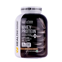 HEALTHFARM Whey protein plus with added vitamins|58 SERVINGS|24 G PROTEIN PER SERVING|5.29G BCAA|4.15G GLUTAMINE|Build Lean and Bigger Muscles 2KG-image-18