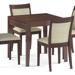 urban ladder Murphy 6 Seater Dark Walnut Dining Table image 1