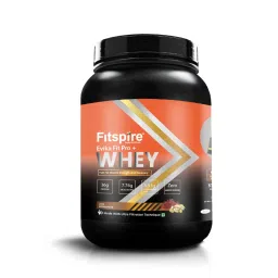 Fitspire Evika Fit Super Pro plus Whey Protein | 36g Protein | 7.8g BCAA | 100% Authentic & No Adulteration | Muscle Growth & Recovery | DigeZyme For Easy Digestion (Kesar Pista)-image-5
