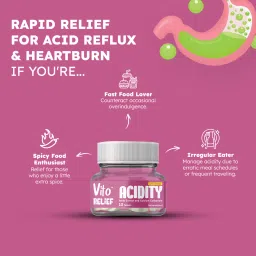 vito daily VITO Relief Acidity chewable tablets help to alleviate the symptoms of heartburn and acidity powered by natural ingredients with long lasting relief, Lemon flavour image 5