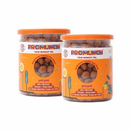 PROMUNCH Roasted Soya Snack | Vegan | High-Protein | Healthy | Gluten-Free |Flavour: Peri Peri, 150 g Each-image-79