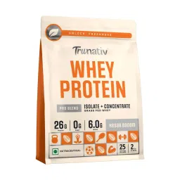 Trunativ Whey protein powder | Blend with Isolate and Concentrate- Kesar Badam Flavour-image-24