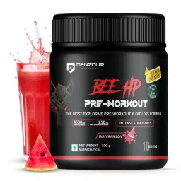 Denzour Nutrition BEE-HP Pre-Workout with 750mg Creatine Monohydrate & 4500mg Beta-Alanine| Watermelon-picture-14