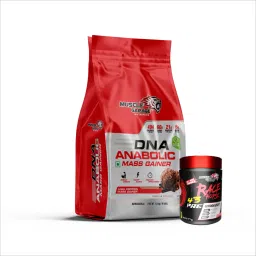Muscle Garage DNA Anabolic Mass Gainer | Muscle Growth & Recovery With Race Horse Preworkout - Fruit Punch-picture-31