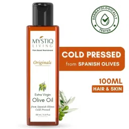 Mystiq Living Extra Virgin Olive Oil, Cold Pressed 100% Pure For Hair, Face, Body & Baby Massage-picture-19