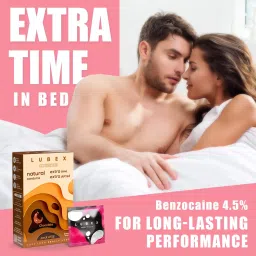 Lubex 6 in 1 Extra Time Condoms - Long Lasting with Disposable Bags - Ultra Thin & Extra Dotted - Chocolate Flavour image 3