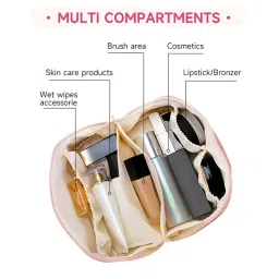 NFI Essentials Travel Organizer Makeup Pouch - Pink (L) image 2