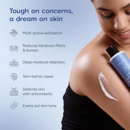 Arata 6.5% AHA BHA Body Lotion, Exfoliates & Hydrates, Reduces Bumps & Strawberry Skin image 3