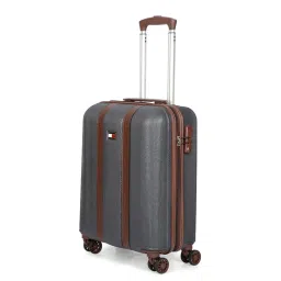 tommy hilfiger accessories Tommy Hilfiger Graphite B Hard Luggage Trolley Bag Textured Cargo Grey image 2