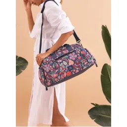 Chumbak Weekend Batik Bloom Duffle Bag-image-0