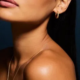 Accessorize London Women 14k Gold-Plated Cubic Zirconia Crescent Hoop Earrings-image-97