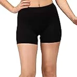 SOIE Women's Mid Rise Soft Polyamide Spandex Mid Thigh Length Cycling Shorts-picture-32
