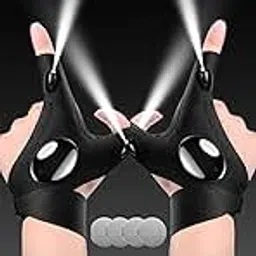 CLOUDRICE Gifts for Men, Stocking Stuffers for Adults Men, Christmas Gifts for Men Dad Him Husband, White Elephant Gifts for Adults, Dad Mens Gifts for Fishing Auto Repair, LED Flashlight Gloves-picture-14