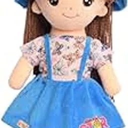 EL FIGO Soft Toys, Doll for Girls, Toy for Girls, Birthday Gift for Girl/Boys, Soft Plush Toy in Removable Dress (Doll 45 cm)-picture-35