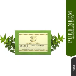 Khadi Natural Pure Neem Handmade Soap Anti-Bacterial image 2