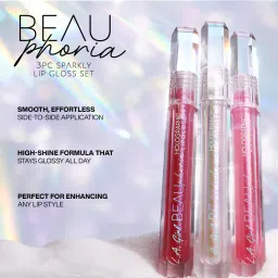 L.A. Girl Beau Phoria Holographic Lip Gloss Set image 2