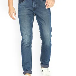 Lawman pg3 Men Slim Fit Clean Look Light Fade Whiskers Cotton Jeans-picture-29