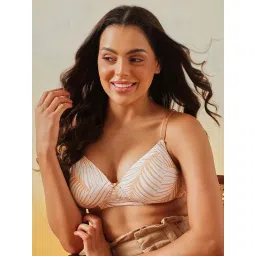 Clovia Printed Padded Non-Wire Full Cup T-Shirt Bra image 2