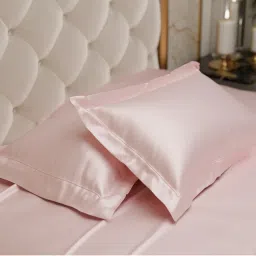 Stoa Paris Pink Satin Pillow Covers (Set Of 2)-image-39