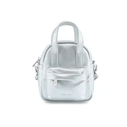 fastrack accessories Fastrack Mini Metallic Sling In Silver image 2