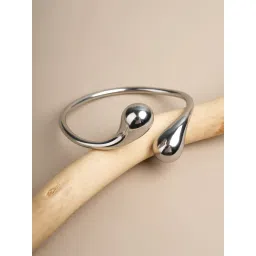 Palmonas Unique Curved Silver Cuff for Womens Waterproof and Anti-Tarnish image 2