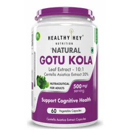 Healthyhey Nutrition Gotukola Leaf Extract 500 mg 60 capsules-image-21