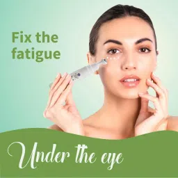 Ayouthveda Hemp Seed Under Eye Gel with Cooling Massage Roller Dark Circles & Wrinkles Skin image 3