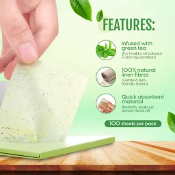 Matra Oil Control Blotting Sheets Face Oil Absorbing Paper Pocket Sized Remover Tissues image 3