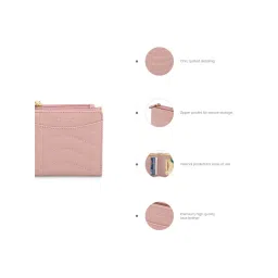 fastrack accessories Fastrack Quilted Pink Wallet For Women image 3
