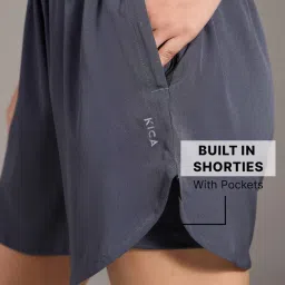 kica Stride Max Dry Running Shorts with Zip & Inner Shorts for Extra Coverage image 3