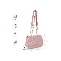 fastrack accessories Fastrack Mauve Quilted Sling Bag (S) image 3