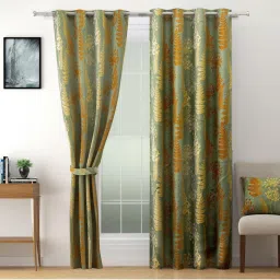 Swayam 80% Blackout Eyelet Hanging Door Curtain image 3