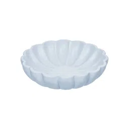 eCraftIndia White Beautiful Flower Urli Bowl For Home Decor image 3