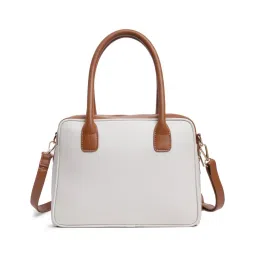 fastrack accessories Fastrack Women Solid White Satchel Bag image 4