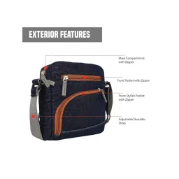 THE PURANI JEANS Denim Unisex Sling Bag image 3