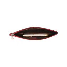 Sassora Animal Print Art Pure Leather Pencil Box Red (M) image 3