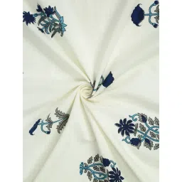 Rajasthan Decor Floral Print Cotton King Bed Sheet with 2 Pillow Cover image 2