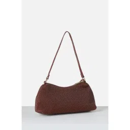 Van Heusen Womens Maroon Textured Casual Sling Bag image 3