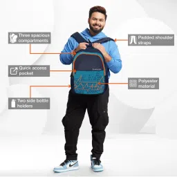 Nasher Miles Blue Pulse Backpack image 3