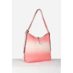 Allen Solly Women Casual Textured Pink Handbag image 3