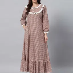 SEPHANI Women Brown Nightdress image 3