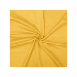 Story@Home 300 Tc 100% Cotton Lemon Yellow Solid 1 Unit Single Bedsheet with 1 Pillow Cover image 3