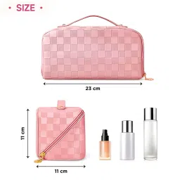 NFI Essentials Travel Organizer Makeup Pouch - Pink (L) image 4