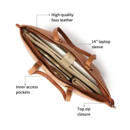 fastrack accessories Fastrack Tan Solid Mood Muse Handbag image 4