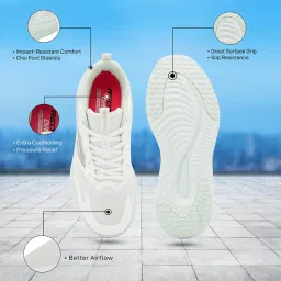 Red Tape ETPU Women Textured White & Green Athleisure Shoes image 4