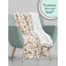 FABINALIV Multi-Color Abstract Mild Winter 500 Gsm Woollen Bed Comforter (Single) image 4