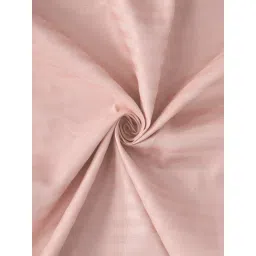 FABINALIV Peach Striped 300 TC Cotton Blend Fitted Bedsheet with 2 Pillow Covers (King) image 4